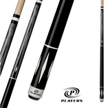 Players C807 Pool Cue - Overlay White Points | Hard Rock Maple | Le Pro Tip | Irish Linen Wrap | Lifetime Warranty