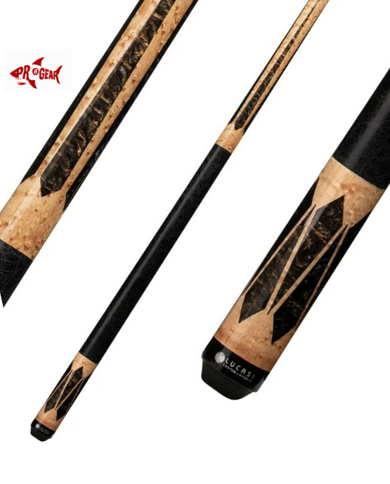 Lucasi LHLE8 Pool Cue - Premium Custom Inlays | Zero Flex Low Deflection Shaft | Uni-Loc Joint | Everest Tip