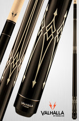 Viking Valhalla Series VA222 Black Transfers High & Low Graphic Pool Cue