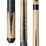 Lucasi LUX- 48 Pool Cue - Stained Zebrawood Points | Zero Flex Low Deflection Shaft | Uni-Loc Joint | Everest Tip