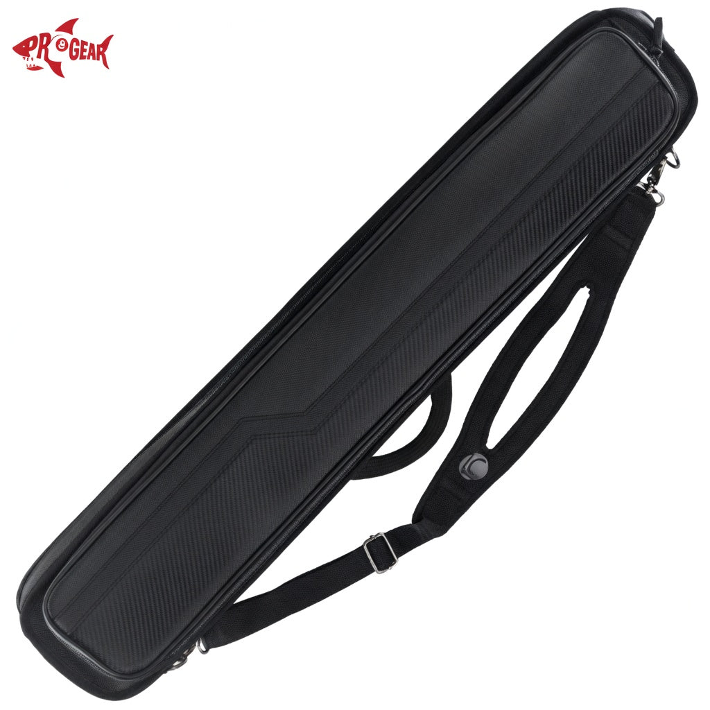 Lucasi LC948W 4x8 Butterfly Soft Pool Cue Case - Black Carbon Fiber