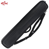 Lucasi LC948W 4x8 Butterfly Soft Pool Cue Case - Black Carbon Fiber