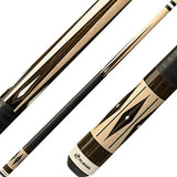 Players G-3384 Pool Cue - Graphic Veneer Inlays | Hard Rock Maple | Le Pro Tip | Irish Linen Wrap | Lifetime Warranty