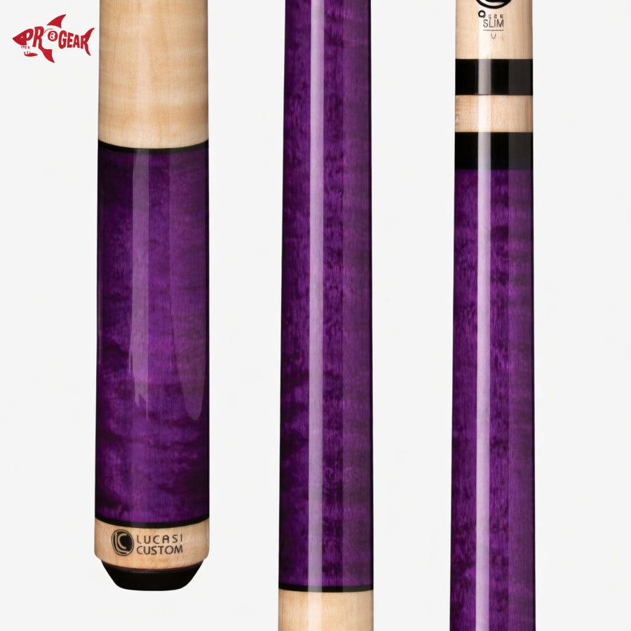 Lucasi LZC 6 Pool Cue - Exotic Inlay Accents | Zero Flex Low Deflection Shaft | Uni-Loc Joint | Everest Tip
