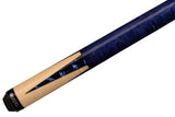 Lucasi LZC 16 Pool Cue - Blue Birdseye Inlays Wrapless | Zero Flex Low Deflection Shaft | Uni-Loc Joint | Everest Tip