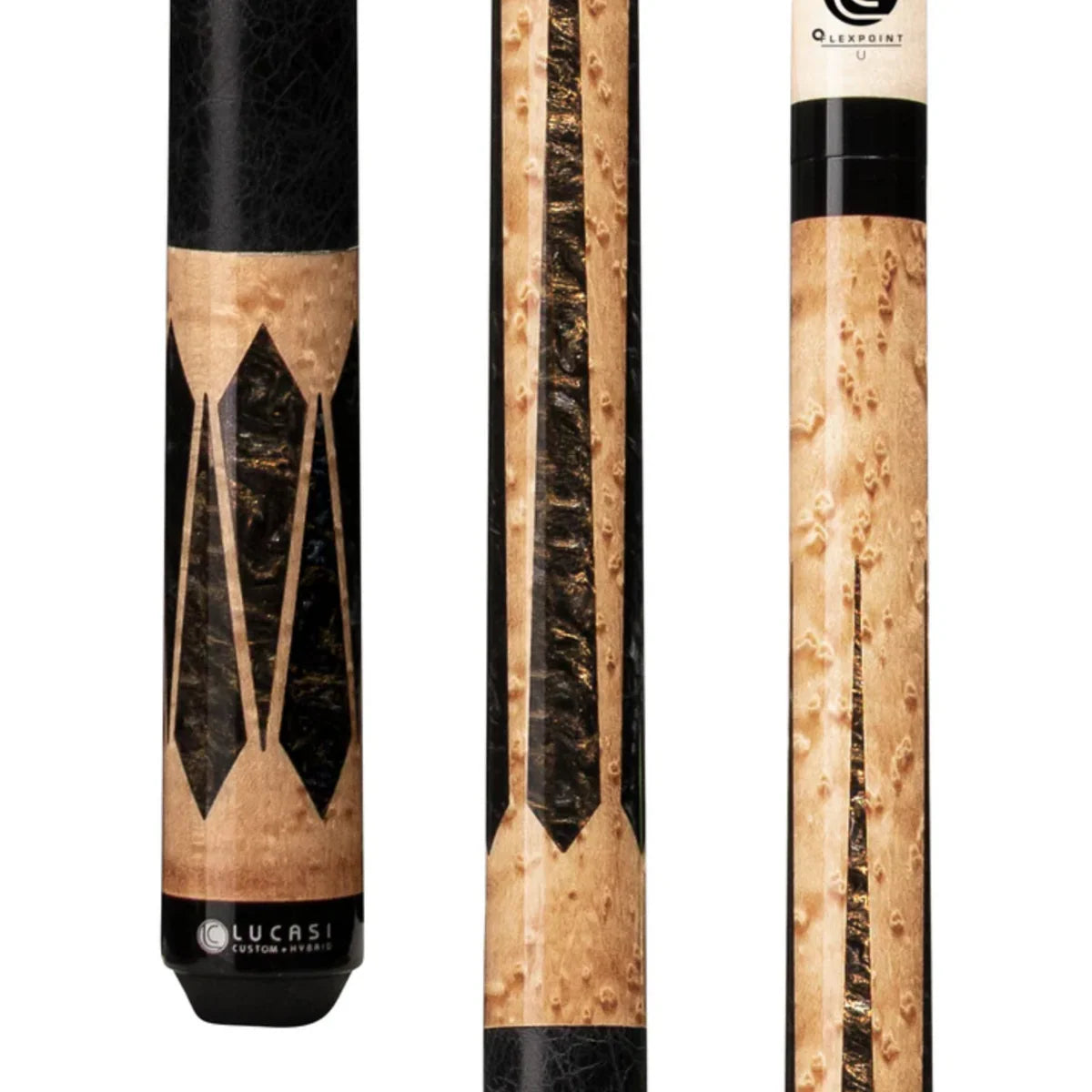 Lucasi LHLE8 Pool Cue - Premium Custom Inlays | Zero Flex Low Deflection Shaft | Uni-Loc Joint | Everest Tip