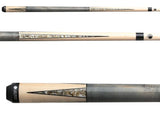 Lucasi LUX- 55 Pool Cue - Stained Zebrawood Wrapless | Zero Flex Low Deflection Shaft | Uni-Loc Joint | Everest Tip