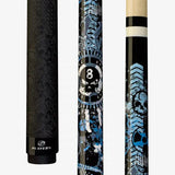 Players D-GFB Pool Cue - Full Birdseye Design | Hard Rock Maple | Le Pro Tip | Irish Linen Wrap | Lifetime Warranty