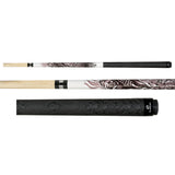 Players D-GR Pool Cue - Graphic Ring Accents | Hard Rock Maple | Le Pro Tip | Irish Linen Wrap | Lifetime Warranty
