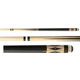 Players G-3384 Pool Cue - Graphic Veneer Inlays | Hard Rock Maple | Le Pro Tip | Irish Linen Wrap | Lifetime Warranty