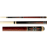 Players G-3395 Pool Cue - Detailed Graphic Design | Hard Rock Maple | Le Pro Tip | Irish Linen Wrap | Lifetime Warranty