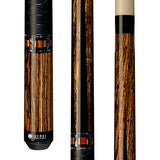 Lucasi LZC 26 Pool Cue - Bocote Silver Crush Inlays | Zero Flex Low Deflection Shaft | Uni-Loc Joint | Everest Tip