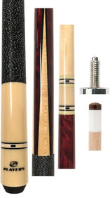 Players C9923 Pool Cue - Birdseye Maple Points | Hard Rock Maple | Le Pro Tip | Irish Linen Wrap | Lifetime Warranty