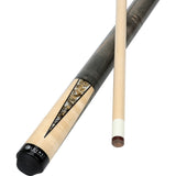 Lucasi LUX- 55 Pool Cue - Stained Zebrawood Wrapless | Zero Flex Low Deflection Shaft | Uni-Loc Joint | Everest Tip