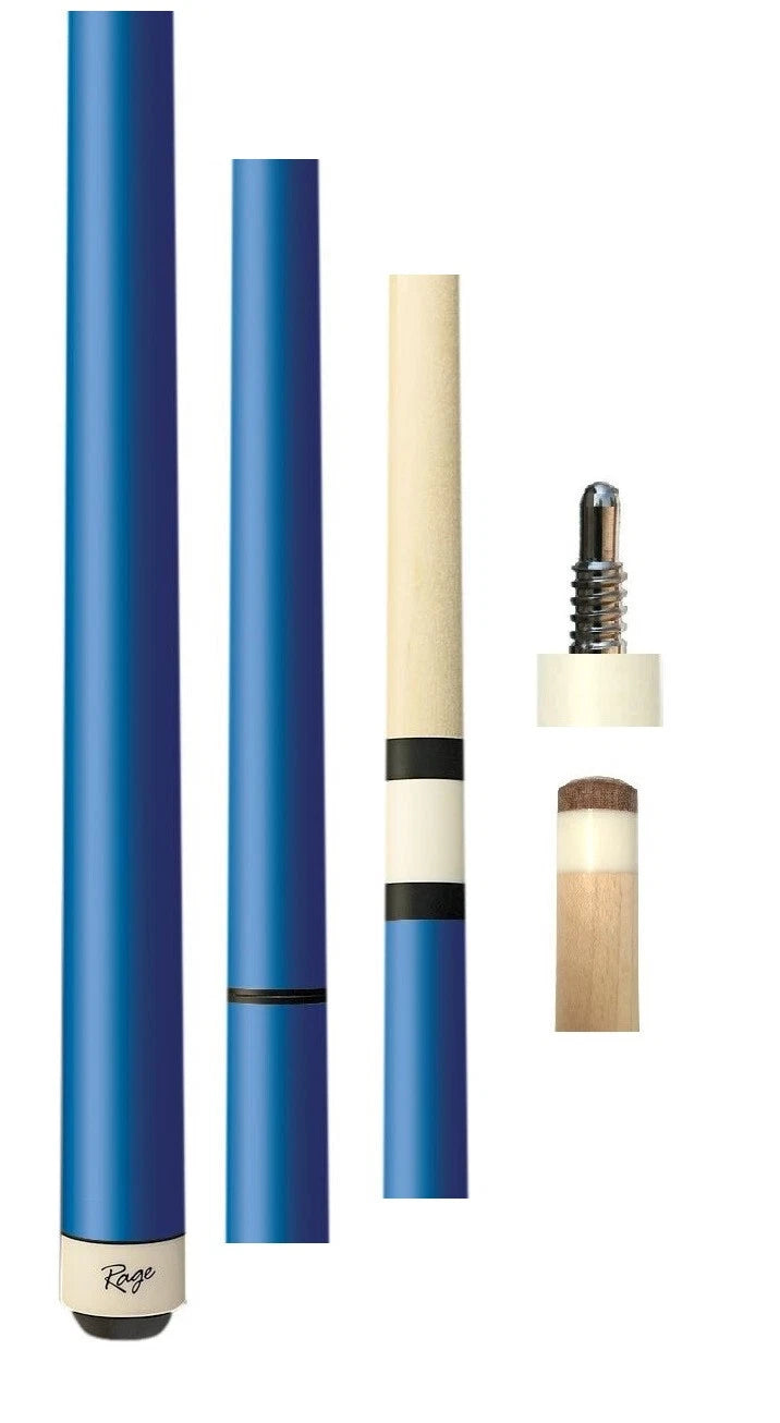 Rage RGJBHH Heavy Hitter Matte Blue Jump Break Pool/Billiards Cue Stick